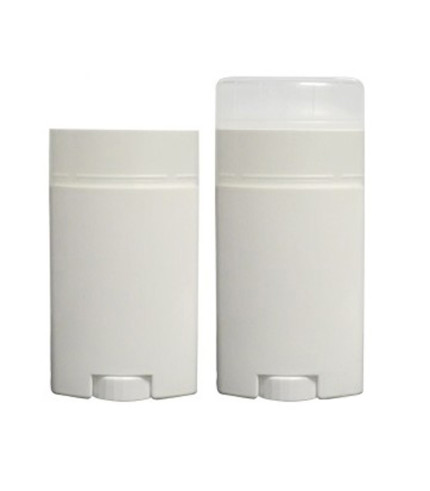 Embalaža za deodorant v stiku 50 ml – bela tuba s prozornim pokrovom