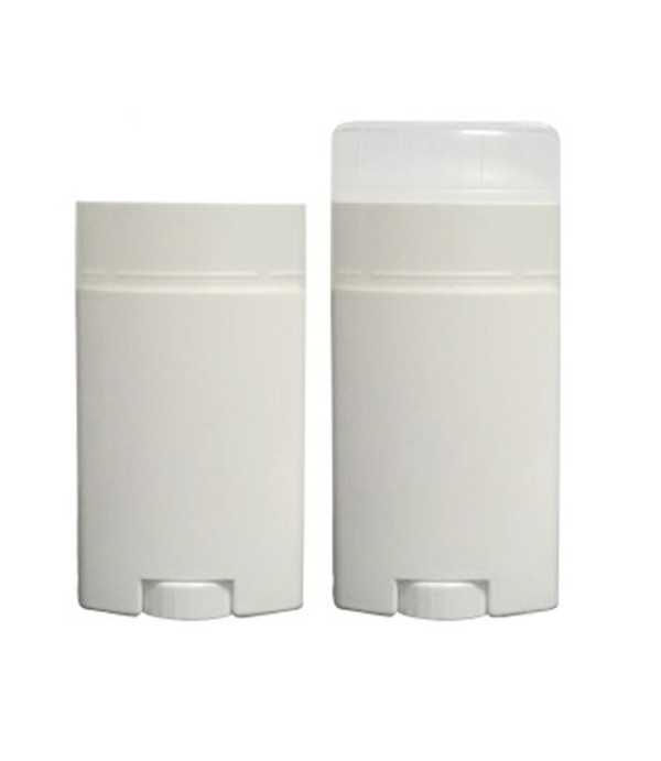 Embalaža za deodorant v stiku 50 ml – bela tuba s prozornim pokrovom