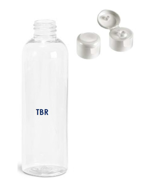 PET plastenka 150 ml prozorna s flip top pokrovčkom – 24/410