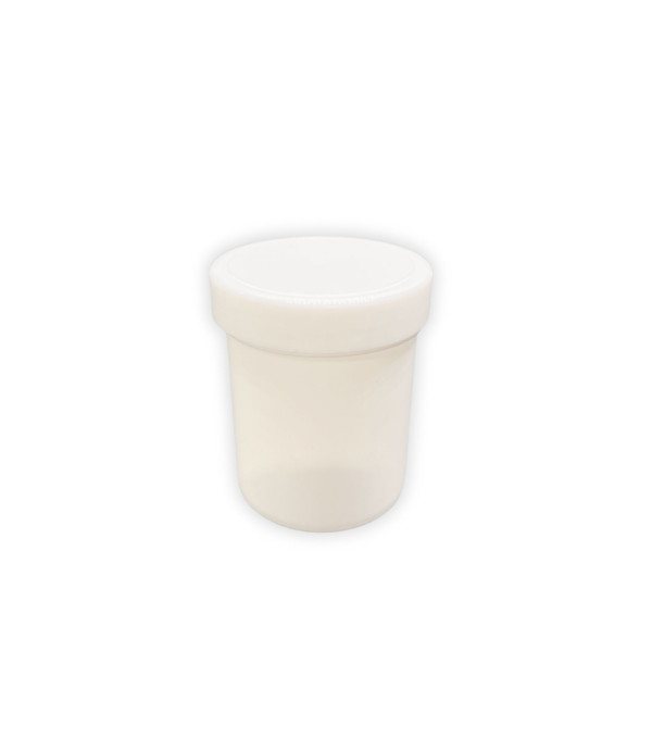 PP lonček 25 ml bel – embalaža za vzorce