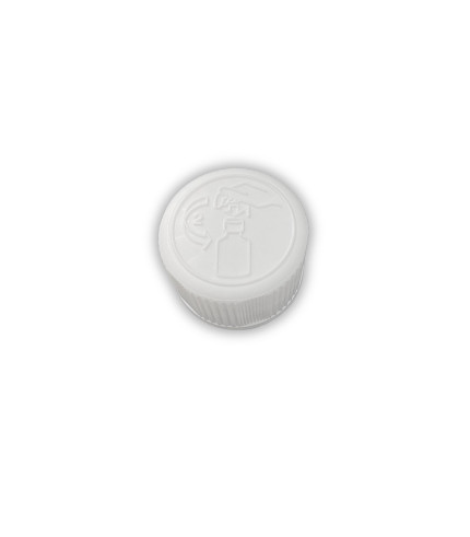 Child lock pokrovček 28/410 bel – nazobčan pokrov za plastenke