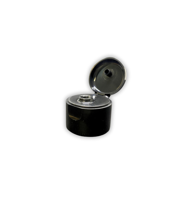 Flip Top Cap 28/410 Black – cosmetic bottle cap