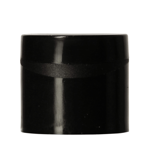 Flip top pokrovček 24/410 črn – pokrovček za kozmetične plastenke