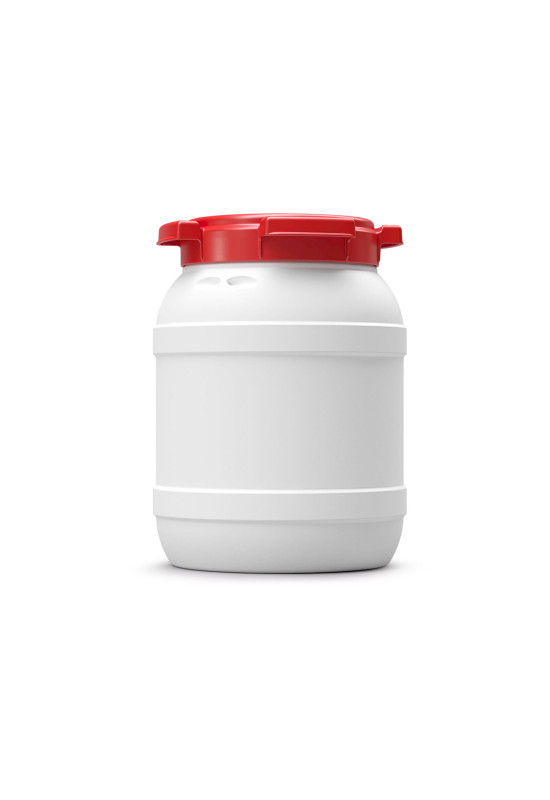 Plastični sod 6 L s širokim vratom in navojnim pokrovom