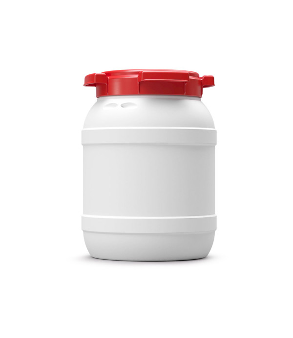 Plastični sod 6 L s širokim vratom in navojnim pokrovom