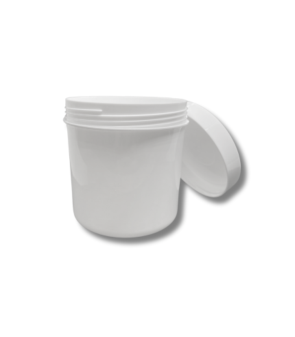 PP lonček 310 ml bel – plastična embalaža s pokrovom