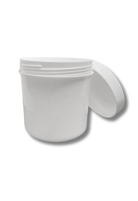PP lonček 310 ml bel – plastična embalaža s pokrovom